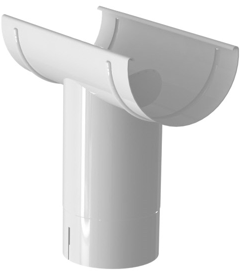 

Linkor RAL 9003, 120/100 мм, Воронка желоба, Белый