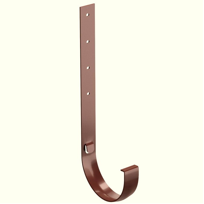 Docke Standard светло-коричневый 120/80 мм,, Кронштейн желоба металлический длинный