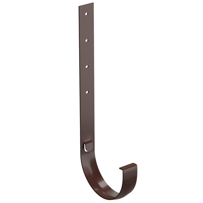 Docke Standard темно-коричневый 120/80 мм,, Кронштейн желоба металлический длинный