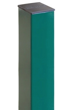 Grand Line Ral 6005 1500х62х55 мм, Столб для забора на 2 отверстия с заглушкой (зеленый)