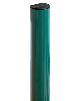 Grand Line Ral 6005 2500х51 мм, Столб для забора с заглушкой (зеленый)