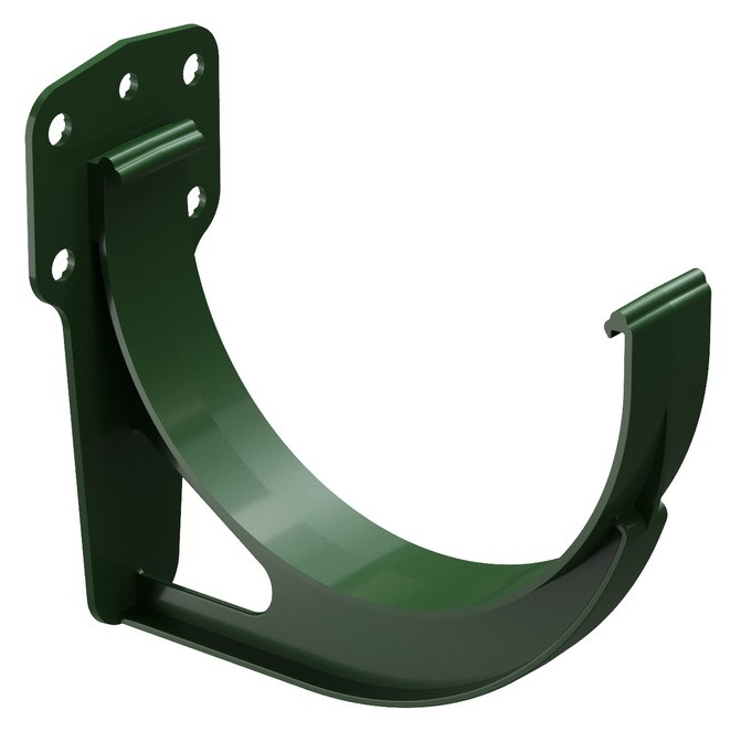 ПВХ Docke Standard зеленый 120/80 мм,, Кронштейн желоба короткий