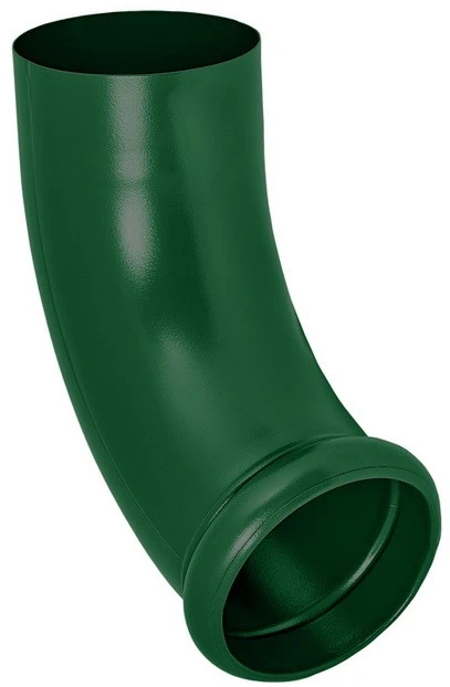 Aquasystem RAL 6005, 150/100 мм, Отвод водосточной трубы декорированный зеленый