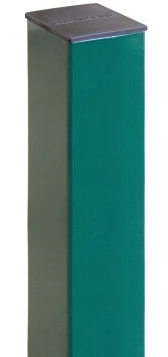 Grand Line Ral 6005 3000х62х55 мм, Столб для забора на 5 отверстий с заглушкой (зеленый)