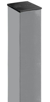 Grand Line Ral 7040 3000х62х55 мм, Столб для забора на 5 отверстий с заглушкой (серый)