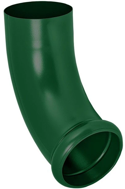 Aquasystem RAL 6005, 125/90 мм, Отвод водосточной трубы декорированный зеленый