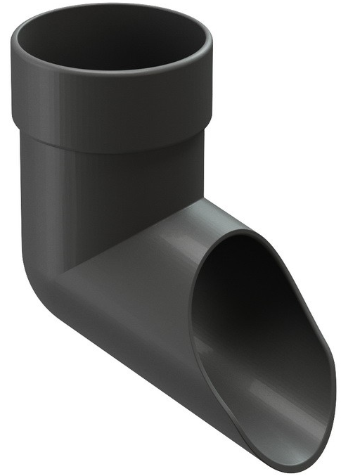 Docke Lux, 141/100 мм, Отвод водосточной трубы графит