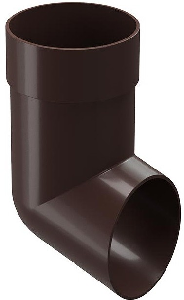 Docke Standard, 120/80 мм, Отвод водосточной трубы темно-коричневый