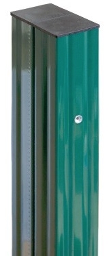 Grand Line Ral 6005 5000х90х55 мм, Столб для забора с 8 втулками и заглушкой (зеленый)