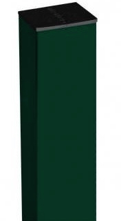Grand Line Ral 6005 3000х62х55 мм, Столб для забора с заглушкой (зеленый)