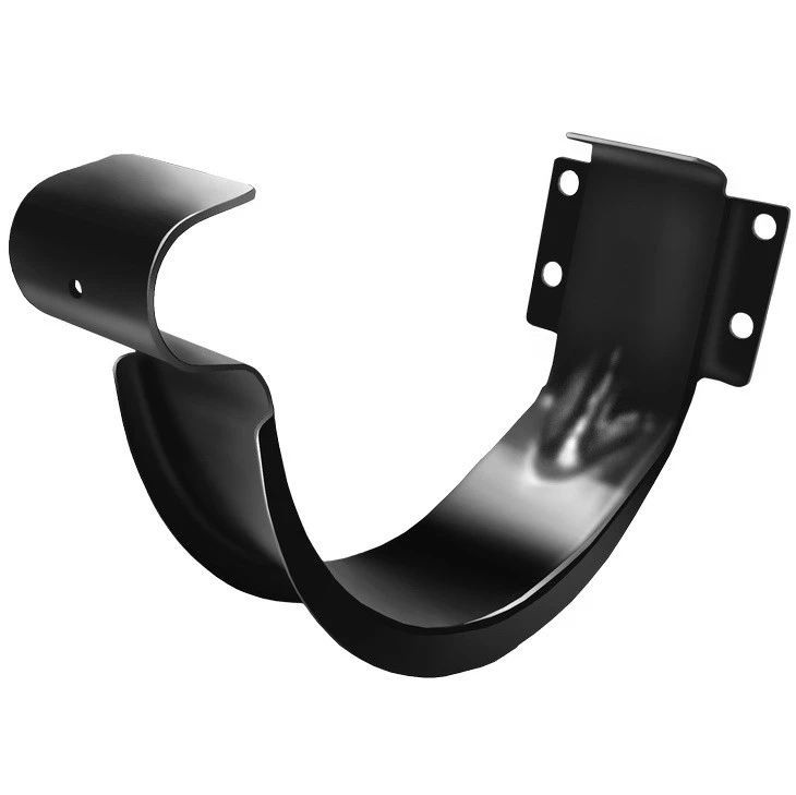 Кронштейн желоба металлический Grand Line RAL 9005 черный 125/90 мм ...