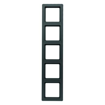 

Рамка пятерная Berker Q.1. антрацит с эффектом бархата 10156086