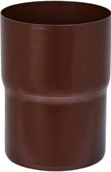 Aquasystem RAL 8017, 150/100 мм, Соединитель водосточной трубы коричневый