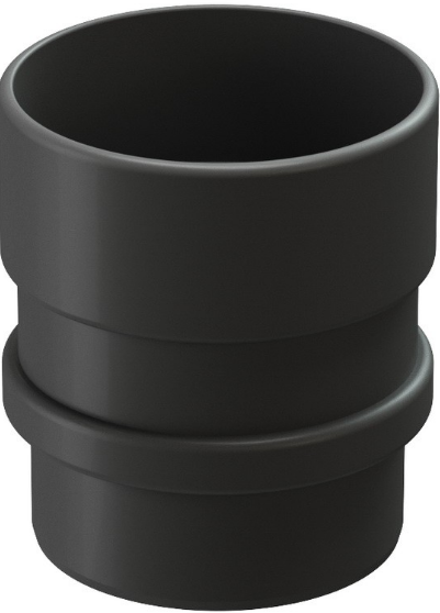 Docke Lux, 141/100 мм, Соединитель водосточной трубы ПВХ графит