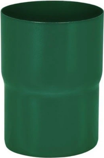 Aquasystem RAL 6005, 125/90 мм, Соединитель водосточной трубы зеленый