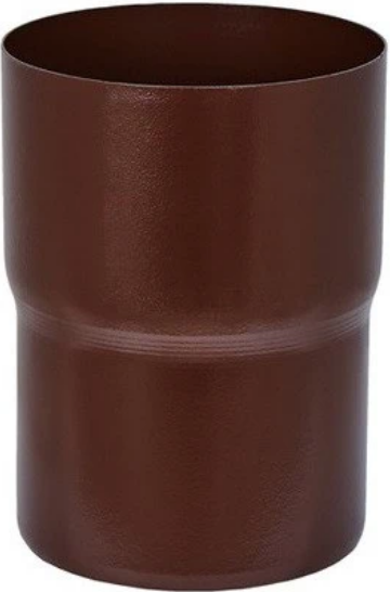 Aquasystem RAL 8017, 125/90 мм, Соединитель водосточной трубы коричневый