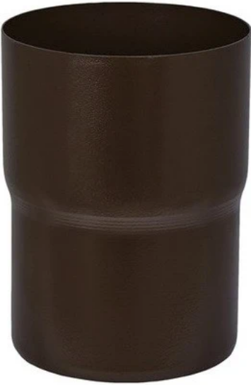 Aquasystem RR 32, 125/90 мм, Соединитель водосточной трубы темно-коричневый