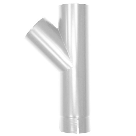 Купить Тройник водосточной трубы алюминиевый Linkor RAL 9003 белый D100 мм
