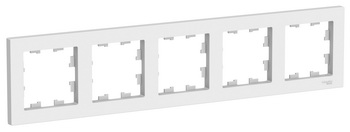 

Рамка 5 местная ATN001001 Schneider Electric AtlasDesign белая
