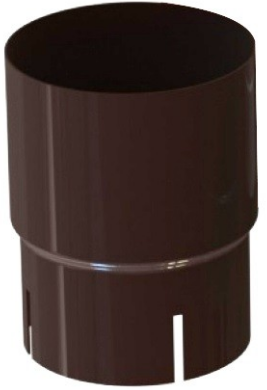 Linkor RAL 8017, 100 мм, Соединитель водосточной трубы коричневый