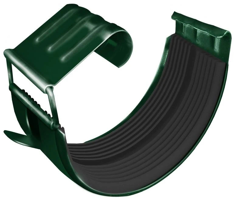 Grand Line RAL 6005 125/90 мм, соединитель желоба с резиновым уплотнителем зеленый