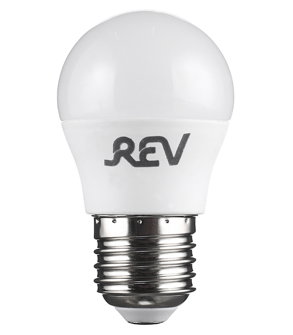 

Лампа светодиодная REV 7 Вт Е27 шар G45 2700 К теплый свет 230 В
