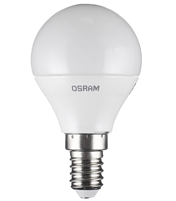 

Лампа светодиодная Osram 5 Вт Е14 шар CLP40 2700 К теплый свет 230 В матовая