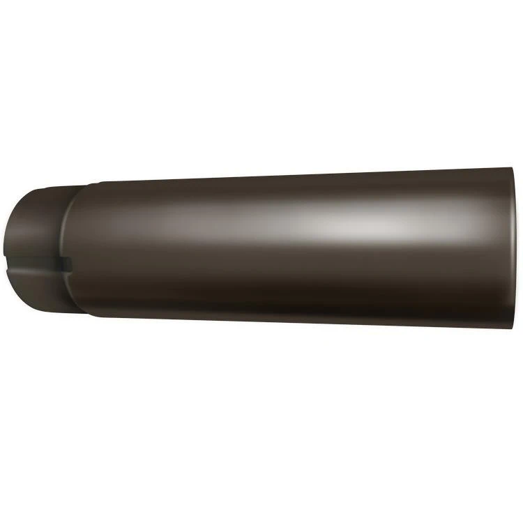 Купить Труба водосточная оцинкованная Grand Line RR 32 темно-коричневая 125/90 мм 3 м