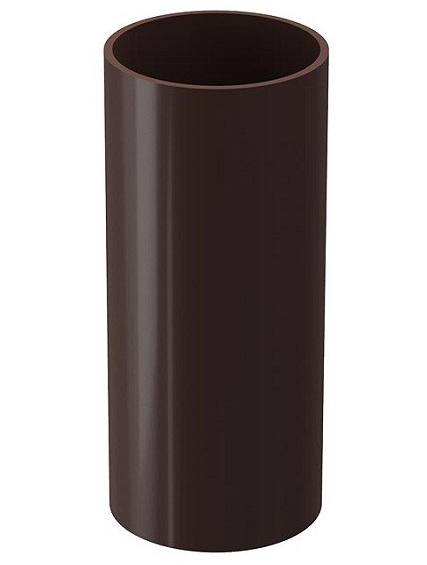 Docke Standard (темно-коричневая) 120/80 мм, 1 м, Труба водосточная ПВХ