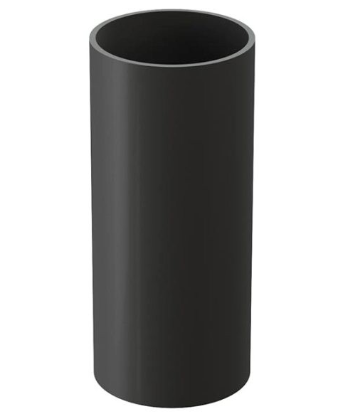Docke Lux (графит) 141/100 мм, 1 м, Труба водосточная ПВХ