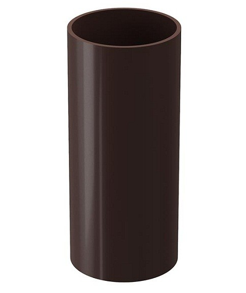 Docke Lux (шоколад) 141/100 мм, 1 м, Труба водосточная ПВХ