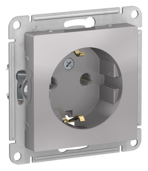 

Розетка ATN000343 Schneider Electric AtlasDesign 16А алюминий с заземлением