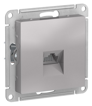 

Розетка телефонная ATN000381 Schneider Electric AtlasDesign RJ-11 алюминий