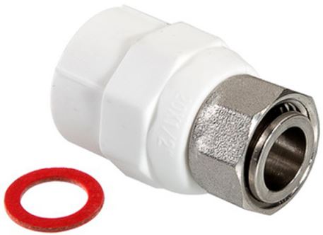 

Муфта Valtec, 25х3/4″ (внутренняя резьба), полипропиленовая с накидной гайкой