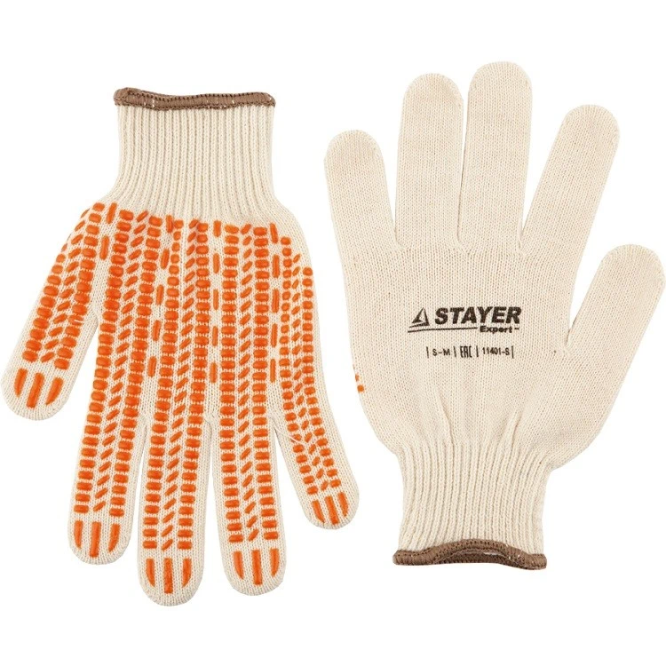 

Stayer Expert 11401, XL, Перчатки трикотажные противоскользящие, Белый