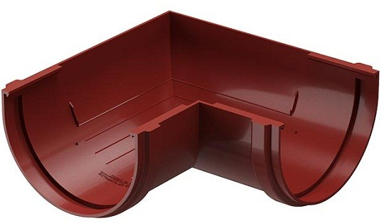 Docke Standard 90 красный, 120/80 мм, Угол желоба универсальный