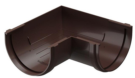 Docke Standard 90 темно-коричневый, 120/80 мм, Угол желоба универсальный