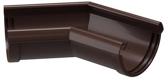 Docke Lux 135 шоколад, 141/100 мм, Угол желоба универсальный