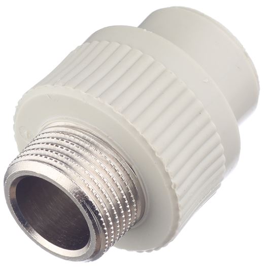 

Муфта FV Plast, 20х3/4″ (наружная резьба), полипропиленовая комбинированная