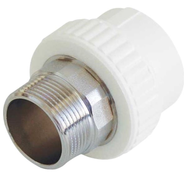 

Муфта Kalde 3222-nmo-321006, 32х1″ (наружная резьба), полипропиленовая комбинированная