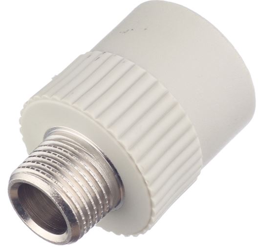 

Муфта FV Plast, 25х1/2″ (наружная резьба), полипропиленовая комбинированная