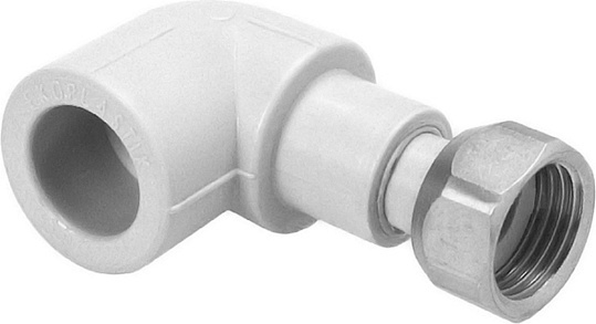 

накидной Ekoplastik, 20x3/4″ Уголок полипропиленовый с гайкой