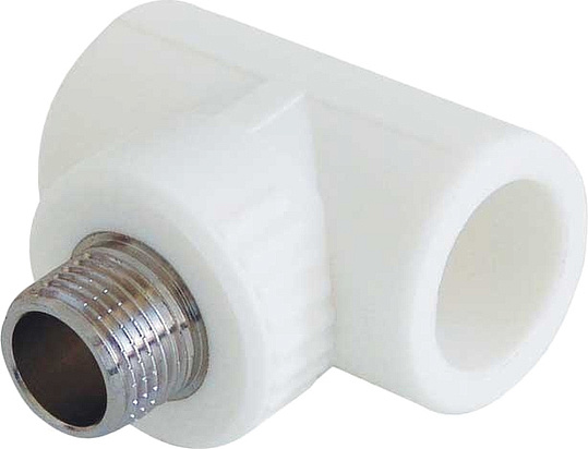 

Тройник Kalde 3222-tmo-200c20, 20x3/4″ полипропиленовый комбинированный (наружная резьба)