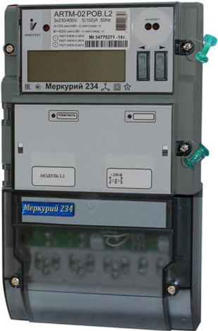 

Счетчик электроэнергии трехфазный многотарифный Инкотекс Меркурий 234 ARTM-03 PB.G
