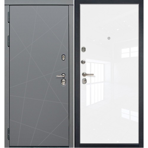 Купить Входная дверь Йошкар W1LK с панелью 1LK белый люкс profil doors 960х2050