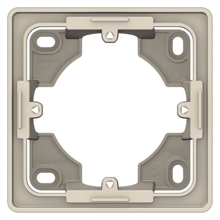 

Одноместная коробка для накладного монтажа Schneider Electric Unica Studio бежевый NU800244