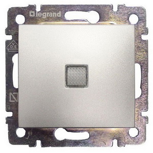 

Проходной выключатель с 3-х мест с подсветкой 770148 LeGrand Valena цвет алюминий