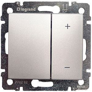 

Светорегулятор клавишный 40-400Вт 770262 LeGrand Valena алюминий