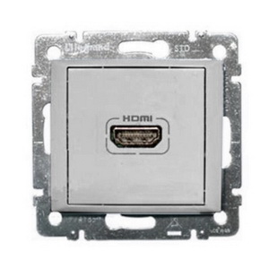 

Розетка HDMI 770285 LeGrand Valena цвет алюминий