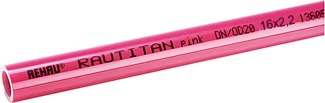 Rehau Rautitan Pink, 20 мм, Труба из сшитого полиэтилена